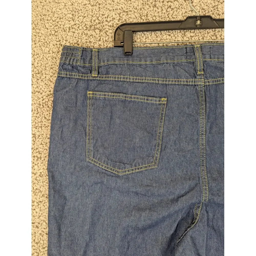 LIBERTY BLUES‎ Elastic Waist Jeans Men Big & Tall 46x38 tag (46x28 actual)